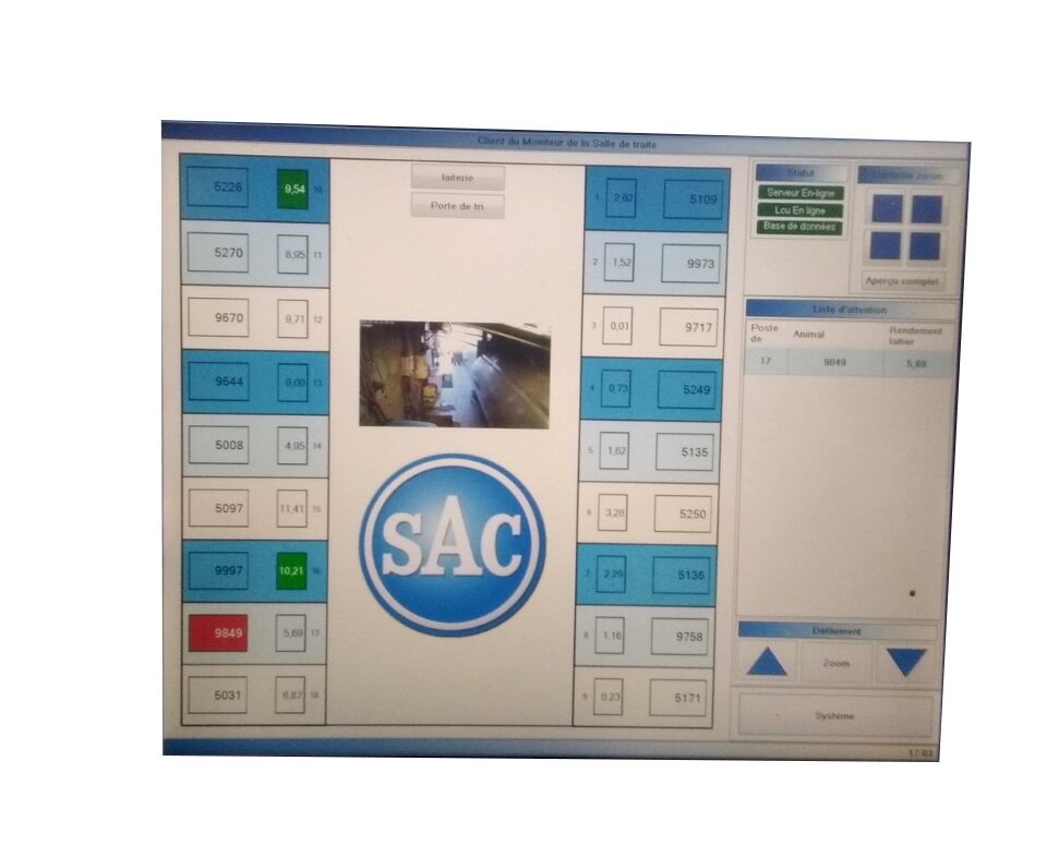 travail en salle de traite
